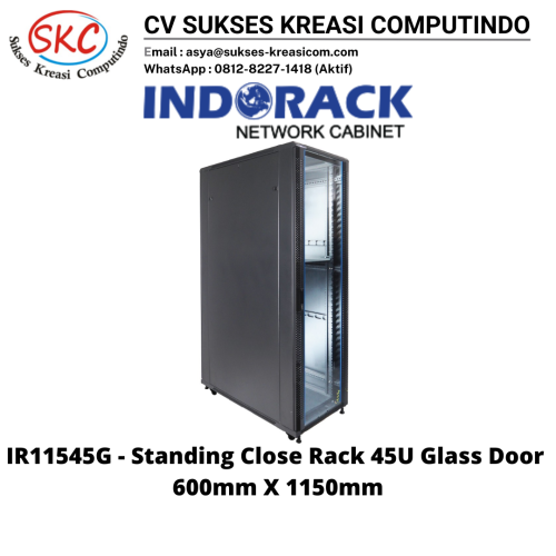 Standing Close Rack 19″ – Glass Door IR11545G