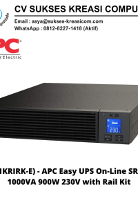 (SRV1KRIRK-E) – APC Easy UPS On-Line SRV RM 1000VA 900W 230V with Rail Kit