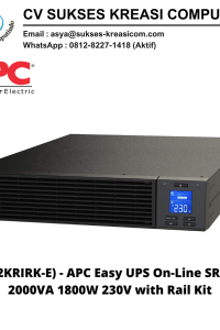 (SRV2KRIRK-E) – APC Easy UPS On-Line SRV RM 2000VA 1800W 230V with Rail Kit